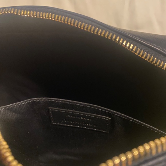 Saint Laurent Lou Camera Bag with Tassel in Quilted Leather Blue - Picture 3 of 7